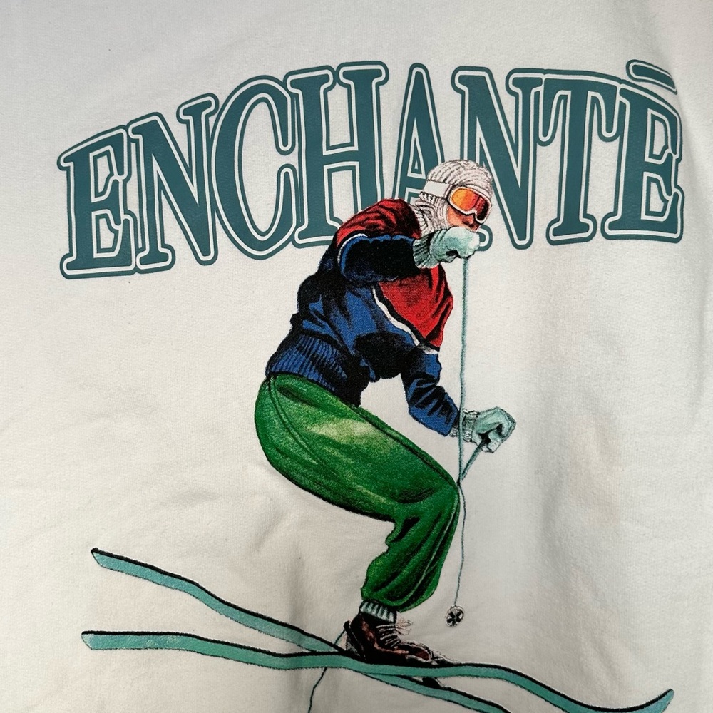 Enchanté White Ski Graphic Sweatshirt (by Daniel Ricciardo) - Picture 2 of 6